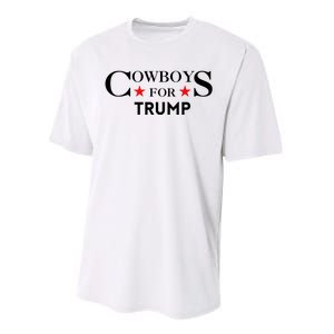 COWBOYS For Trump 2024 Performance Sprint T-Shirt