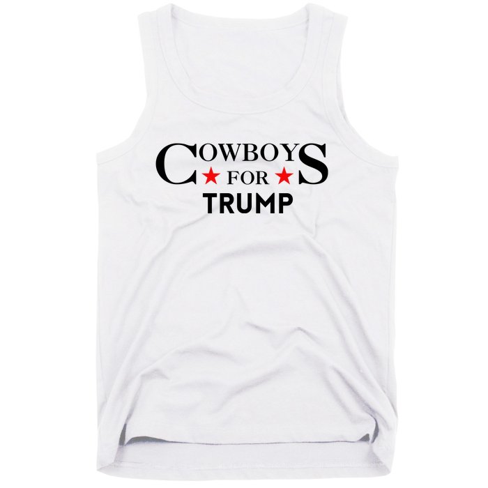 COWBOYS For Trump 2024 Tank Top