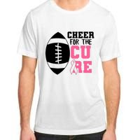 Cheer For The Cure Football Pink Breast Cancer Support Adult ChromaSoft Performance T-Shirt