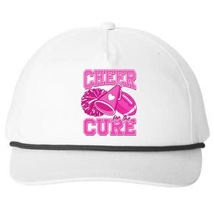 Cheer For The Cure Breast Cancer Awareness Cheerleader Snapback Five-Panel Rope Hat