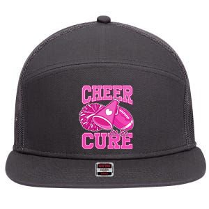 Cheer For The Cure Breast Cancer Awareness Cheerleader 7 Panel Mesh Trucker Snapback Hat