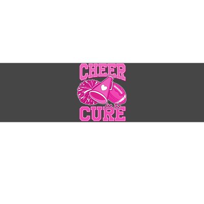 Cheer For The Cure Breast Cancer Awareness Cheerleader Bumper Sticker