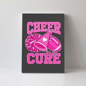 Cheer For The Cure Breast Cancer Awareness Cheerleader Canvas