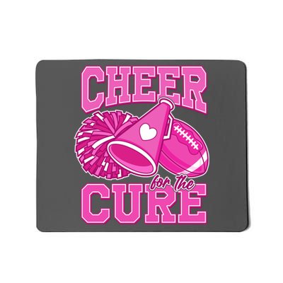 Cheer For The Cure Breast Cancer Awareness Cheerleader Mousepad