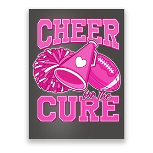 Cheer For The Cure Breast Cancer Awareness Cheerleader Poster