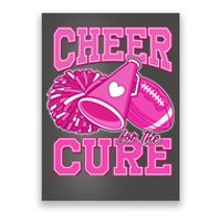 Cheer For The Cure Breast Cancer Awareness Cheerleader Poster