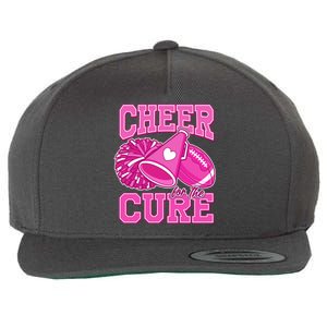 Cheer For The Cure Breast Cancer Awareness Cheerleader Wool Snapback Cap