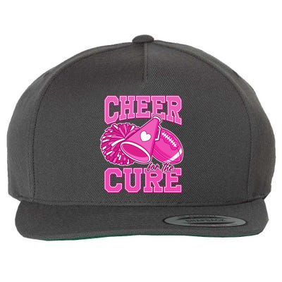 Cheer For The Cure Breast Cancer Awareness Cheerleader Wool Snapback Cap