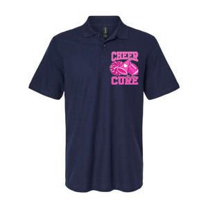 Cheer For The Cure Breast Cancer Awareness Cheerleader Softstyle Adult Sport Polo