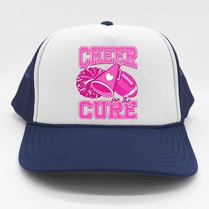 Cheer For The Cure Breast Cancer Awareness Cheerleader Trucker Hat