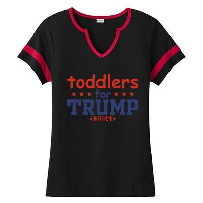 Cute For Trump 2024 Funny Trump Gift Ladies Halftime Notch Neck Tee