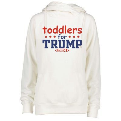 Cute For Trump 2024 Funny Trump Gift Womens Funnel Neck Pullover Hood