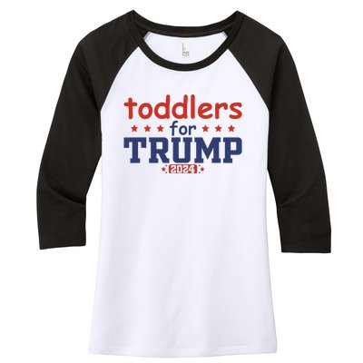 Cute For Trump 2024 Funny Trump Gift Women's Tri-Blend 3/4-Sleeve Raglan Shirt