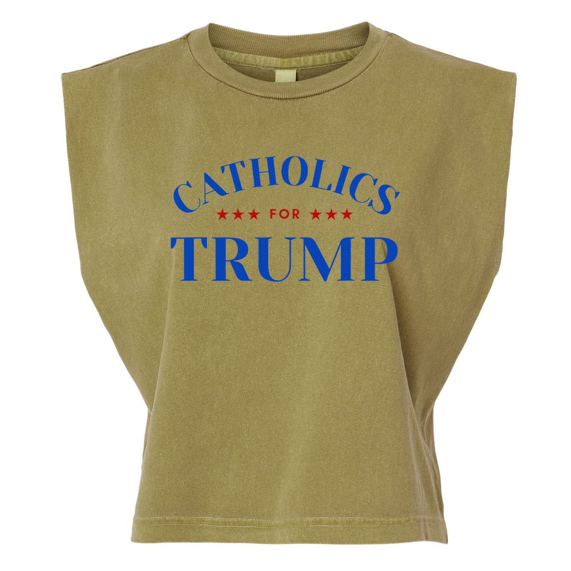 Catholics For Trump Usa Election Garment-Dyed Women's Muscle Tee