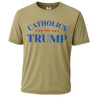 Catholics For Trump Usa Election Cooling Performance Crew T-Shirt