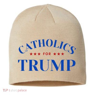 Catholics For Trump Usa Election Sustainable Beanie
