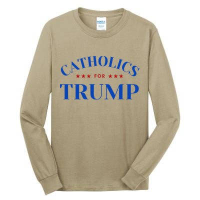Catholics For Trump Usa Election Tall Long Sleeve T-Shirt