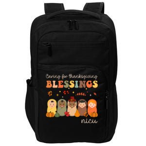 Caring For Thanksgiving Blessings Neonatal Nicu Nurse Fall Impact Tech Backpack