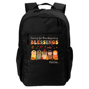 Caring For Thanksgiving Blessings Neonatal Nicu Nurse Fall Daily Commute Backpack