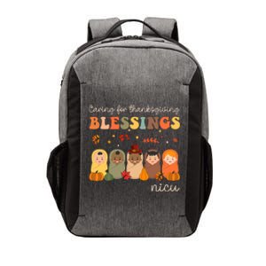 Caring For Thanksgiving Blessings Neonatal Nicu Nurse Fall Vector Backpack