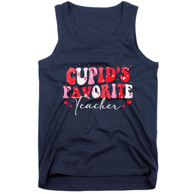 Cupid's Favorite Teacher Retro Valentines Day Tank Top