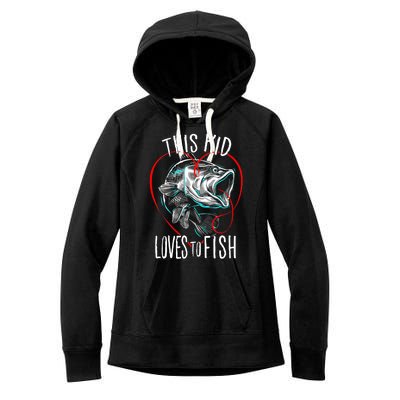 Cool Fishing This Loves To Fish Gift Women's Fleece Hoodie