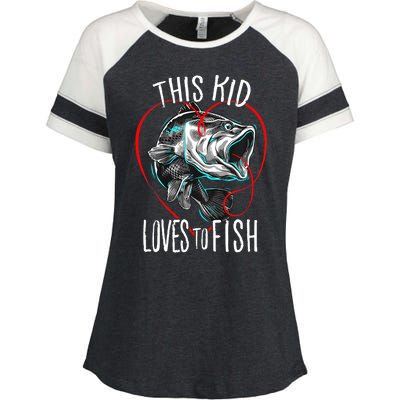 Cool Fishing This Loves To Fish Gift Enza Ladies Jersey Colorblock Tee