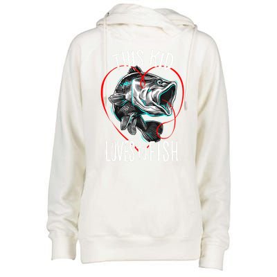 Cool Fishing This Loves To Fish Gift Womens Funnel Neck Pullover Hood