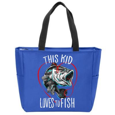 Cool Fishing This Loves To Fish Gift Zip Tote Bag