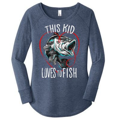 Cool Fishing This Loves To Fish Gift Women's Perfect Tri Tunic Long Sleeve Shirt