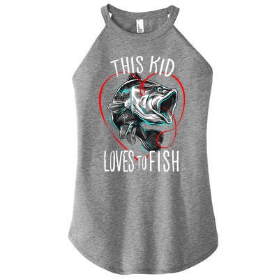 Cool Fishing This Loves To Fish Gift Women’s Perfect Tri Rocker Tank