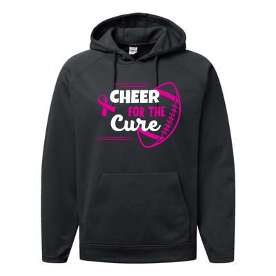 Cheer For The Cure Breast Cancer Awareness Performance Fleece Hoodie