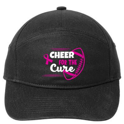 Cheer For The Cure Breast Cancer Awareness 7-Panel Snapback Hat