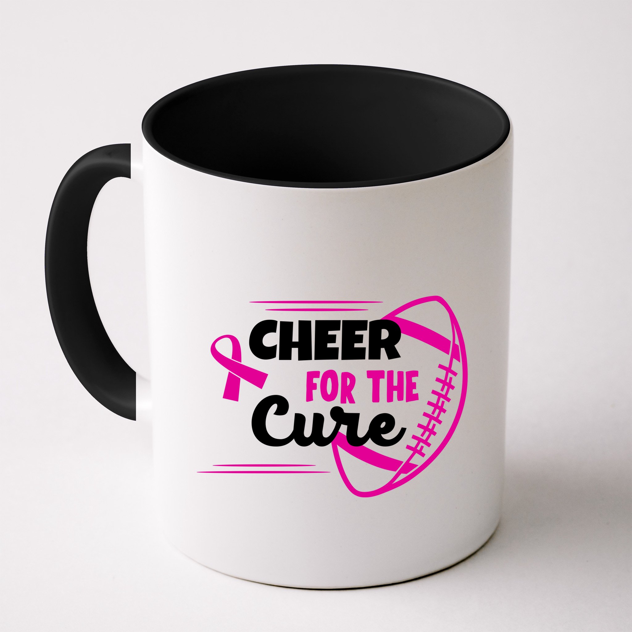 Cheer For The Cure Breast Cancer Awareness Mug