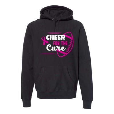 Cheer For The Cure Breast Cancer Awareness Premium Hoodie