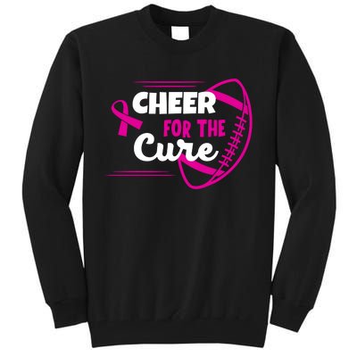 Cheer For The Cure Breast Cancer Awareness Tall Sweatshirt