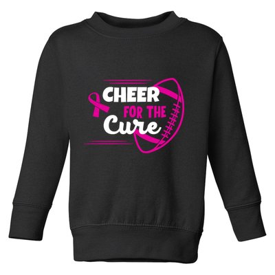 Cheer For The Cure Breast Cancer Awareness Toddler Sweatshirt