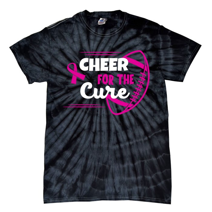 Cheer For The Cure Breast Cancer Awareness Tie-Dye T-Shirt