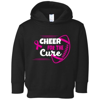 Cheer For The Cure Breast Cancer Awareness Toddler Hoodie