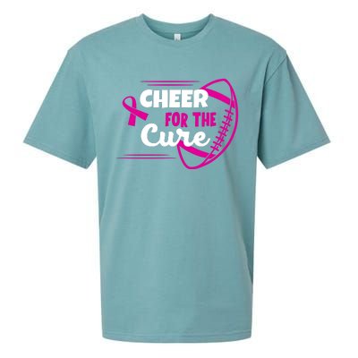 Cheer For The Cure Breast Cancer Awareness Sueded Cloud Jersey T-Shirt