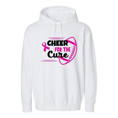 Cheer For The Cure Breast Cancer Awareness Garment-Dyed Fleece Hoodie