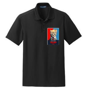 Cats For Trump 2024 Dry Zone Grid Polo