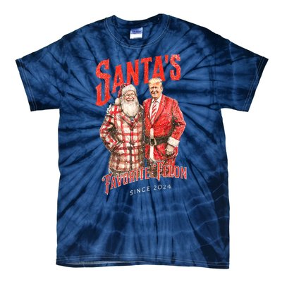 Christmas Funny Trump Santas Favorite Felon Since 2024 Xmas Gift Tie-Dye T-Shirt