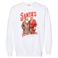 Christmas Funny Trump Santas Favorite Felon Since 2024 Xmas Gift Garment-Dyed Sweatshirt