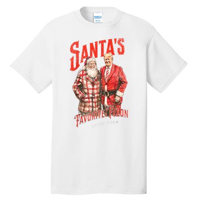 Christmas Funny Trump Santas Favorite Felon Since 2024 Xmas Gift Tall T-Shirt