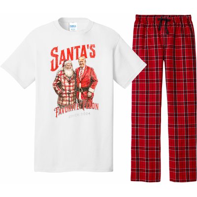 Christmas Funny Trump Santas Favorite Felon Since 2024 Xmas Gift Pajama Set