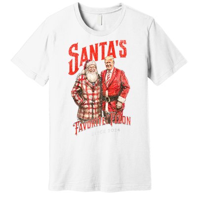 Christmas Funny Trump Santas Favorite Felon Since 2024 Xmas Gift Premium T-Shirt