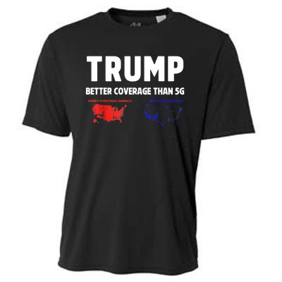 Christmas Funny Trump Better Coverage Politics Xmas Gift Cooling Performance Crew T-Shirt