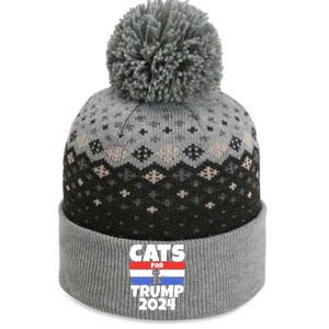 Cats For Trump 2024 Cat Owner Republican Cool Gift The Baniff Cuffed Pom Beanie