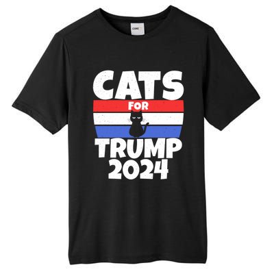 Cats For Trump 2024 Cat Owner Republican Cool Gift Tall Fusion ChromaSoft Performance T-Shirt